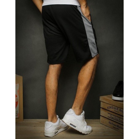 Čierne teplákové kraťasy pre pánov SX2045