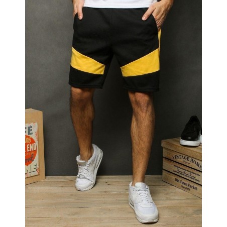 Teplákové pánske čierne kraťasy SX2049