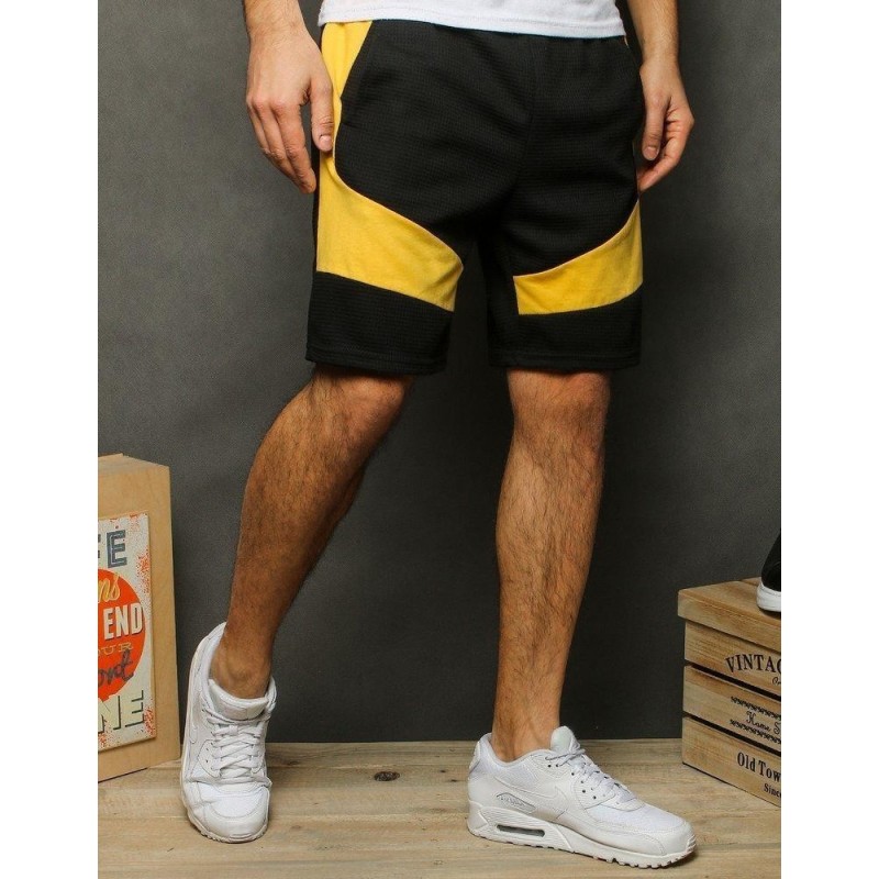 Teplákové pánske čierne kraťasy SX2049