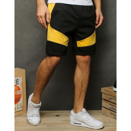 Teplákové pánske čierne kraťasy SX2049