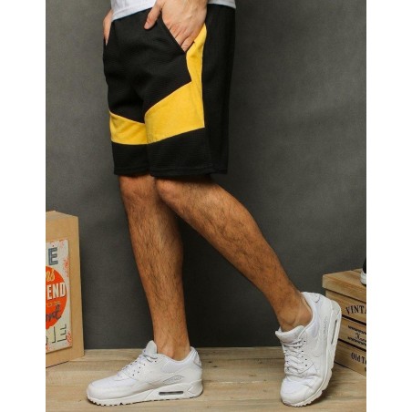 Teplákové pánske čierne kraťasy SX2049