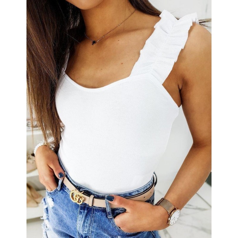 Dámske biele body MOLLYS RY1284