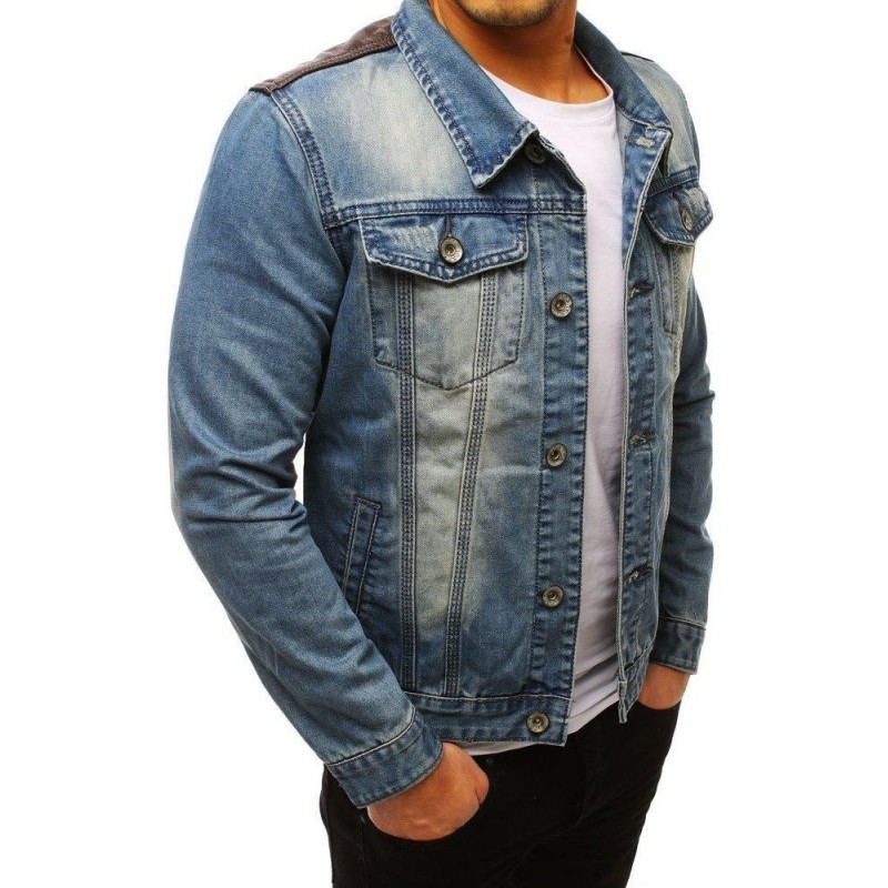 Pánska džínsová bunda (tx2645) - modrá, veľ. M