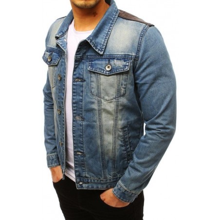 Pánska džínsová bunda (tx2645) - modrá, veľ. M