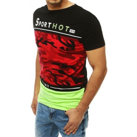 Pánske tričko s potlačou RX4148 - červené