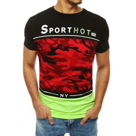 Pánske tričko s potlačou RX4148 - červené