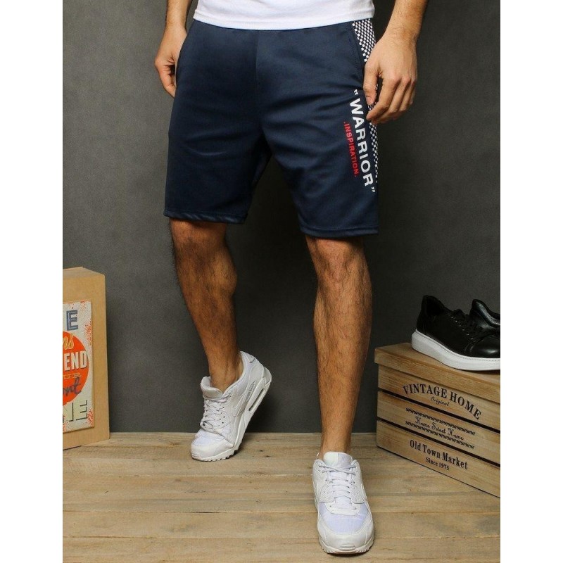 Teplákové pánske kraťasy SX1171 - tmavomodré