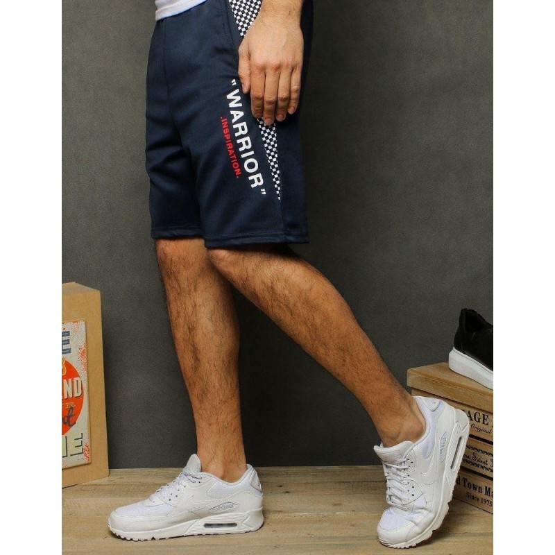 Teplákové pánske kraťasy SX1171 - tmavomodré