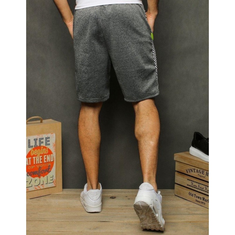 Teplákové pánske kraťasy SX1172 - svetlosivé