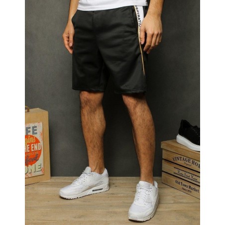 Čierne pánske teplákové kraťasy SX1176