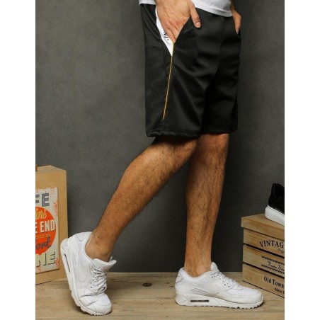 Čierne pánske teplákové kraťasy SX1176