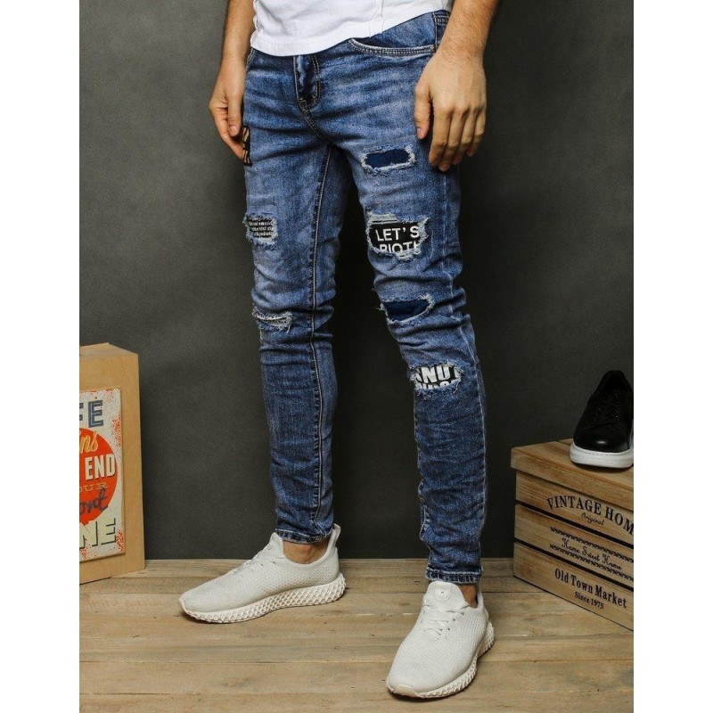 Pánske džínsy UX2479 - modré