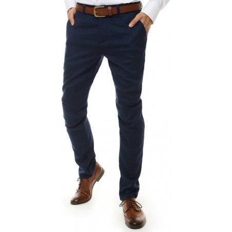 Tmavomodré pánske chino nohavice UX2513