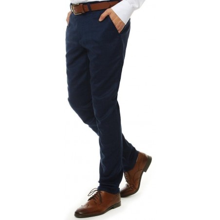 Tmavomodré pánske chino nohavice UX2513
