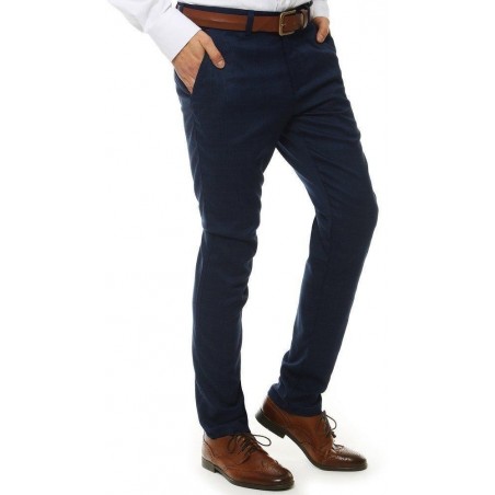 Tmavomodré pánske chino nohavice UX2513