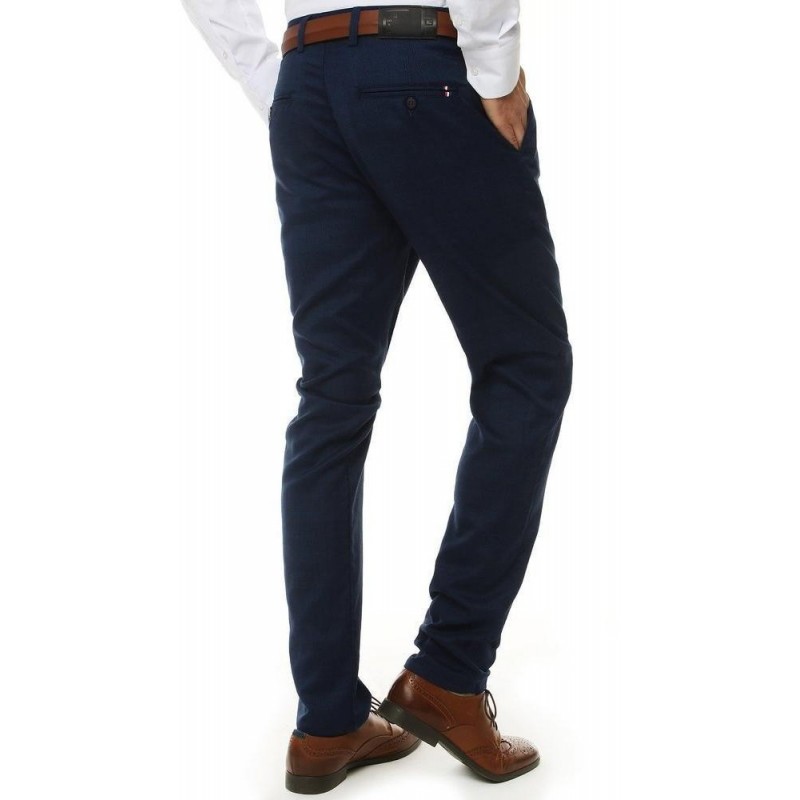 Tmavomodré pánske chino nohavice UX2513