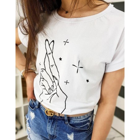 Biele tričko pre dámy HAND RY1315