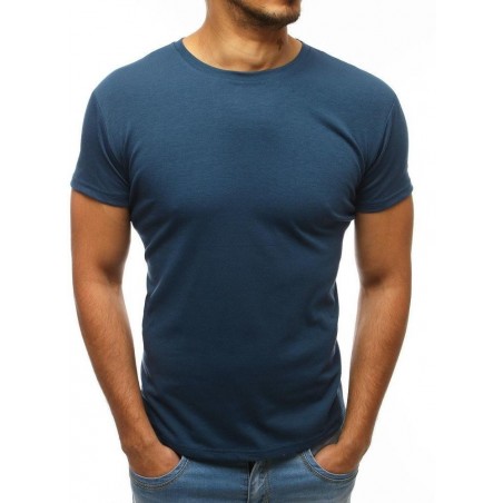Jednofarebné pánske tričko RX2574 - tmavomodré