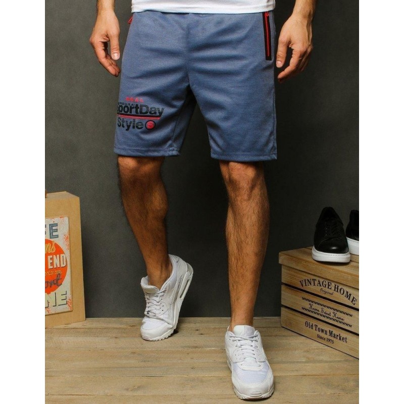 Teplákové pánske kraťasy SX1162 - tmavomodré