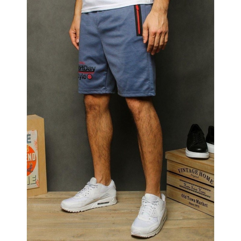 Teplákové pánske kraťasy SX1162 - tmavomodré