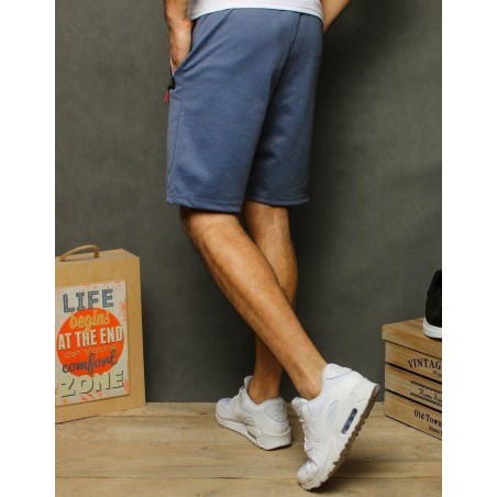 Teplákové pánske kraťasy SX1162 - tmavomodré
