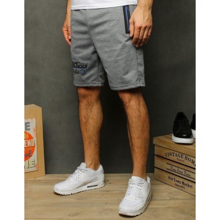 Teplákové pánske kraťasy SX1163 - svetlosivé