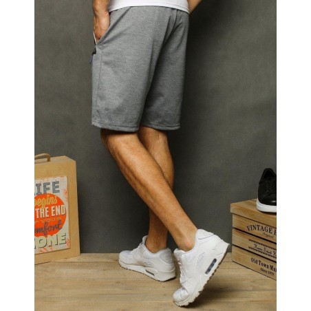 Teplákové pánske kraťasy SX1163 - svetlosivé