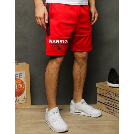 Pánske teplákové červené kraťasy SX1165