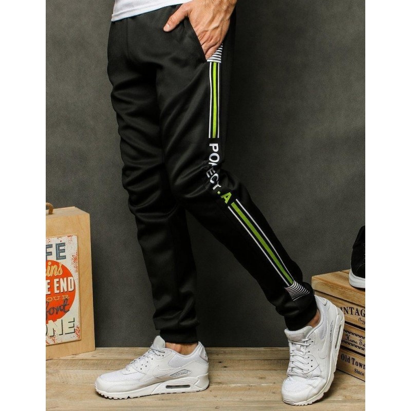 Pánske čierne tepláky UX2459