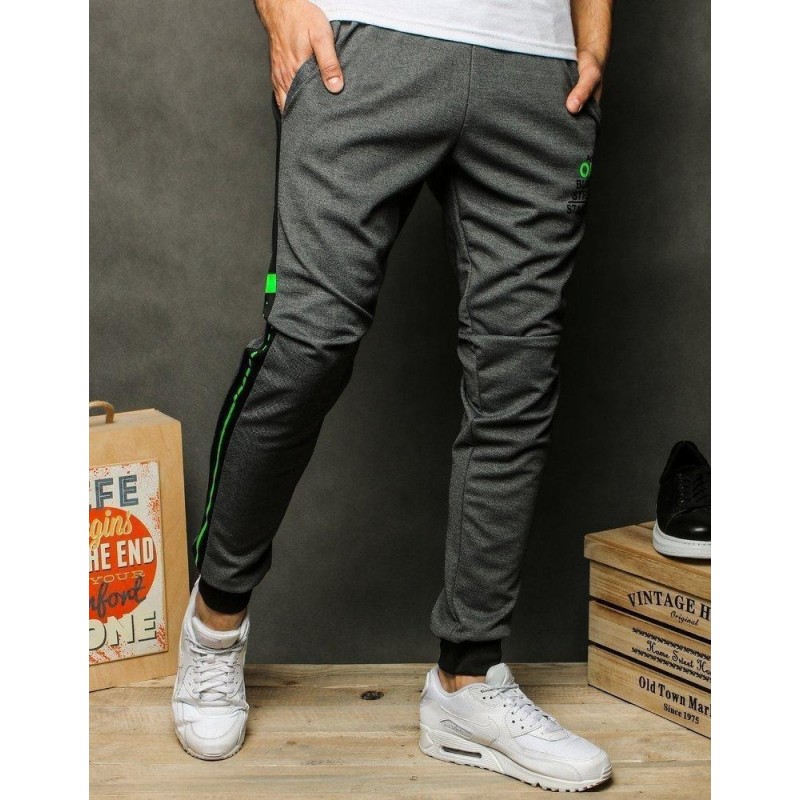 Tmavosivé tepláky pre pánov UX2460