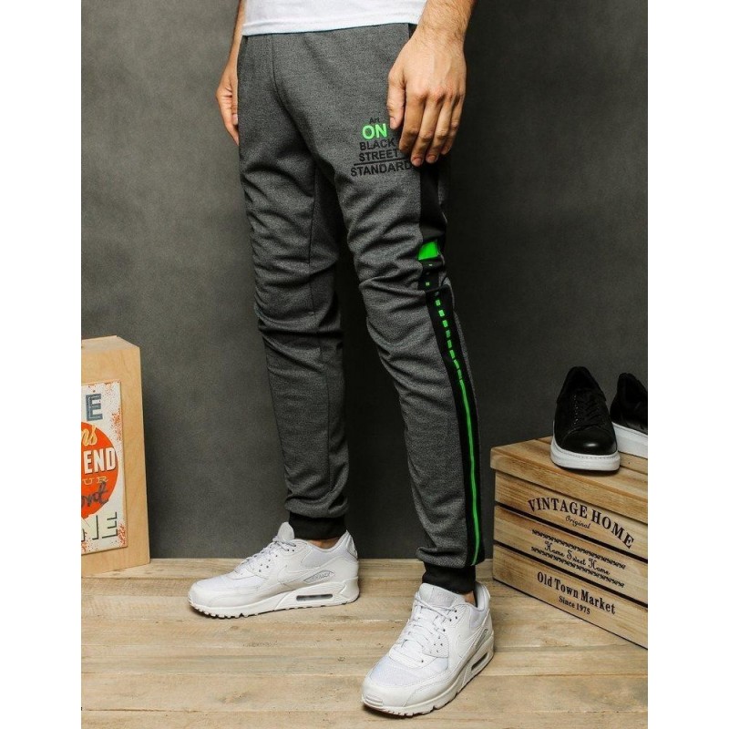 Tmavosivé tepláky pre pánov UX2460