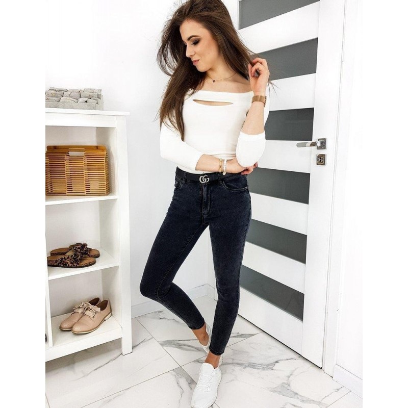 Čierne dámske rifle Skinny Fit CAMSON II UY0367