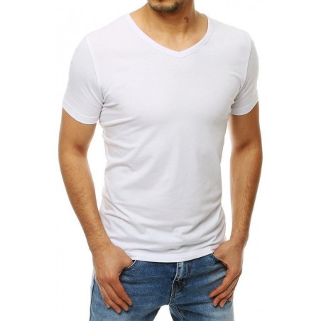 Biele pánske tričko bez potlače RX4113