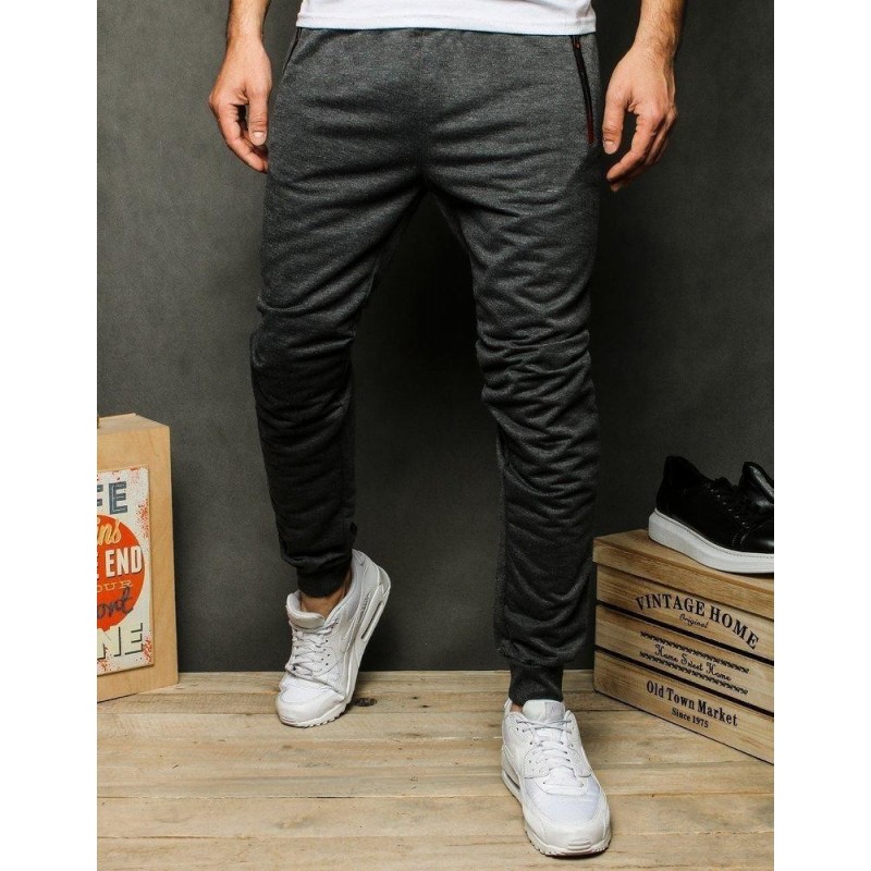 Tepláky pre mužov UX2542 - grafitové