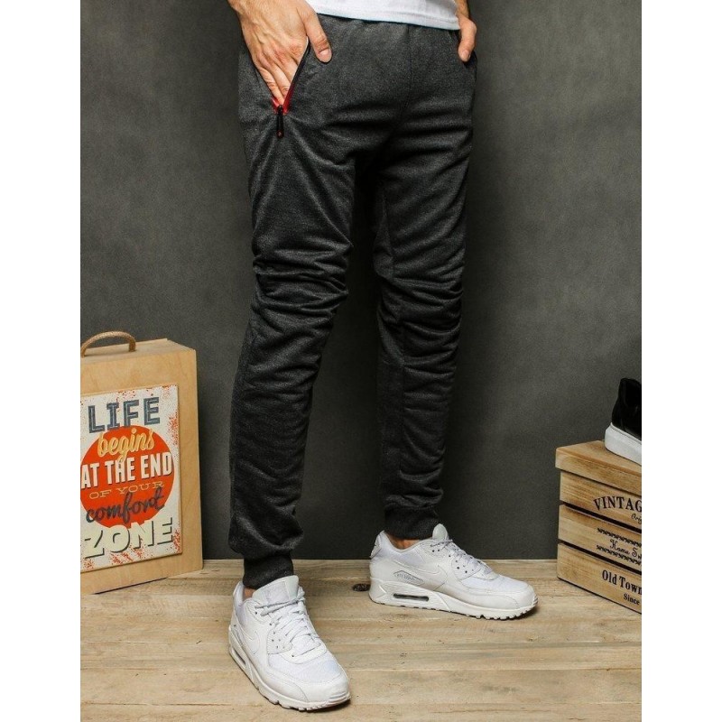 Tepláky pre mužov UX2542 - grafitové