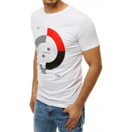 Pánske tričko s potlačou RX4179 - biele