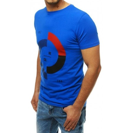 Pánske tričko s potlačou RX4180 - modré