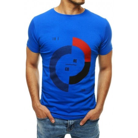 Pánske tričko s potlačou RX4180 - modré