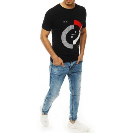 Pánske tričko s potlačou RX4181 - čierne