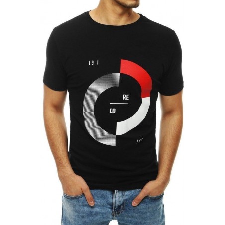 Pánske tričko s potlačou RX4181 - čierne