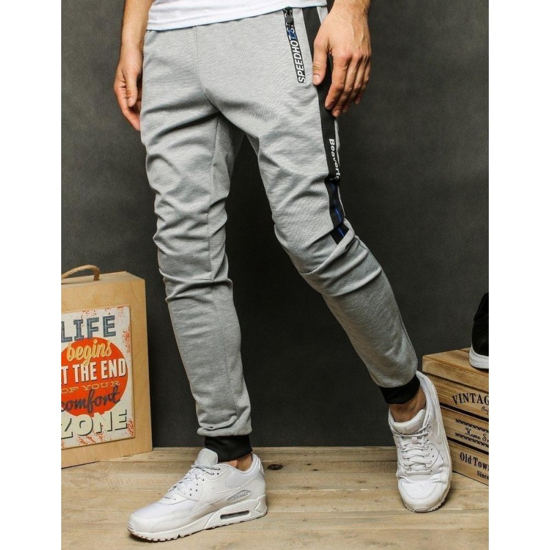 Tepláky pre pánov UX2455 - svetlosivé