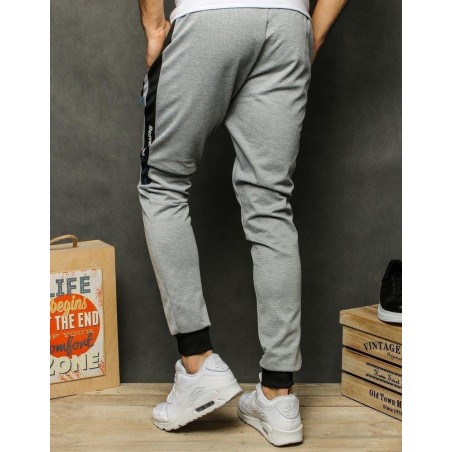 Tepláky pre pánov UX2455 - svetlosivé