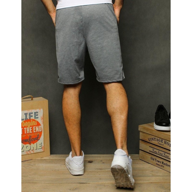 Pánske teplákové kraťasy SX1160 - svetlosivé