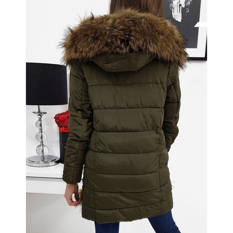 Dámska zimná bunda s kapucňou STELLA (ty0274) - zelená