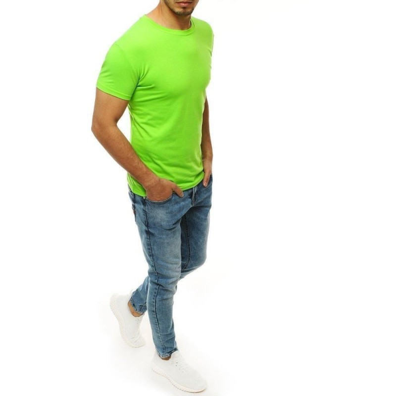 Limetkové tričko bez potlače pre mužov RX4191