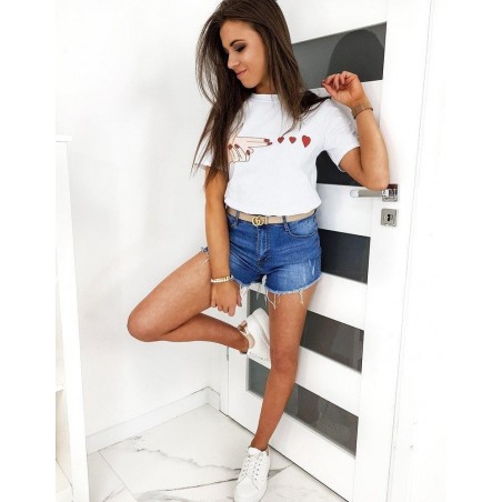 Tričko s potlačou pre dámy MISTIC RY1377 - biele