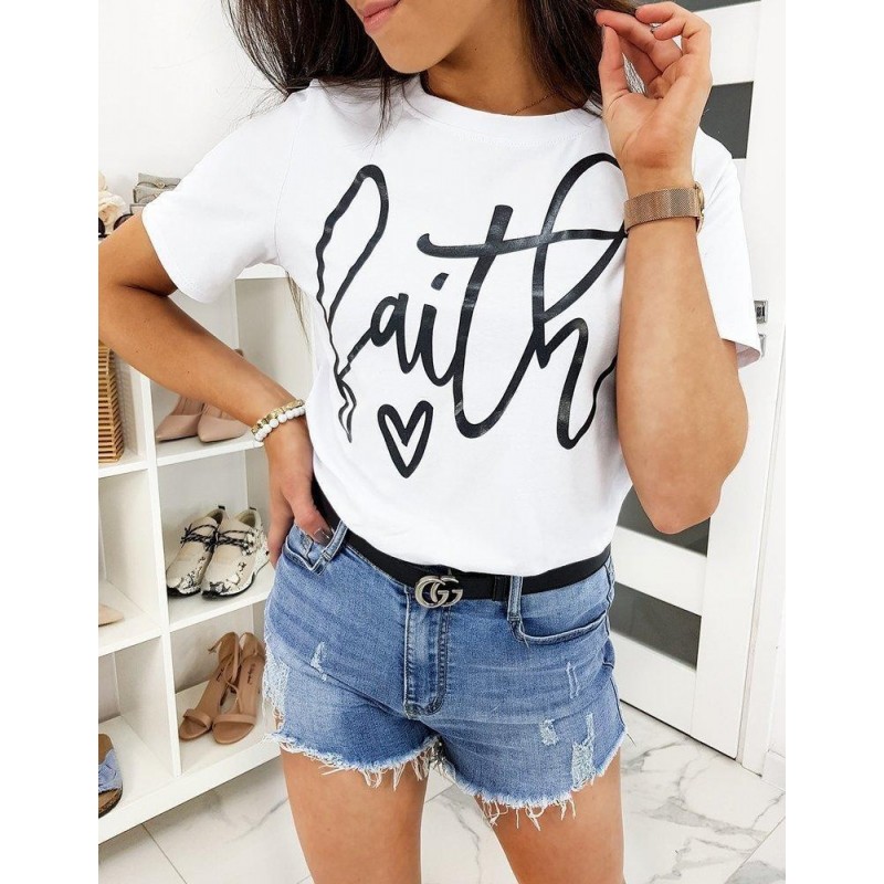 Dámske tričko FAITH II RY1380 - biele