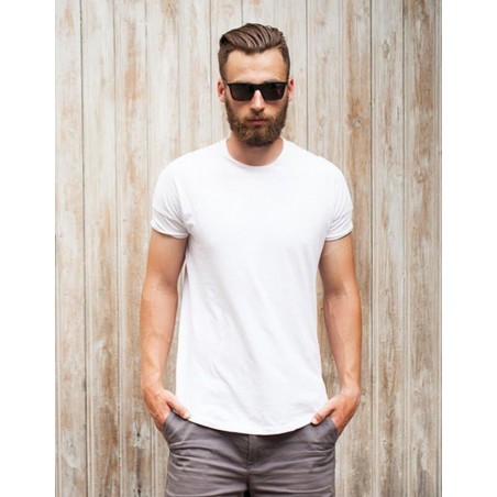 Jednofarebné pánske tričko (rx2571) - biele, veľ. S