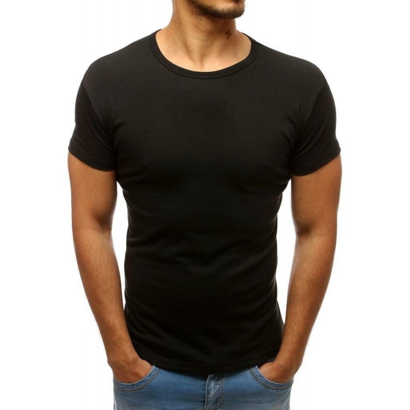 Jednofarebné pánske tričko (rx2572) - čierne, veľ. S