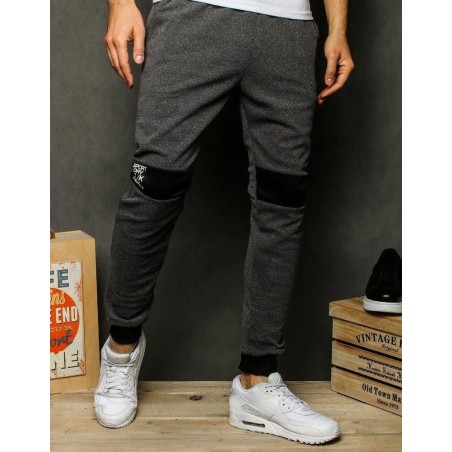 Pánske tmavosivé tepláky UX2463